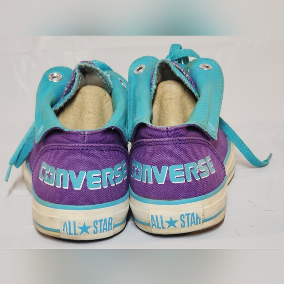 Converse All Star Snap Low Top Size 9.5 Teal and Purple (men's size 7.5) - Picture 9 of 14